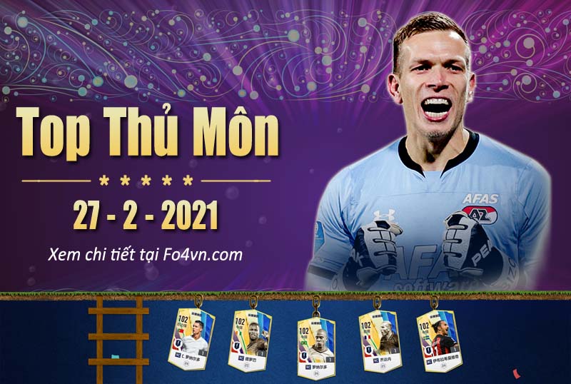 Top thủ môn GK - 27.2.2021