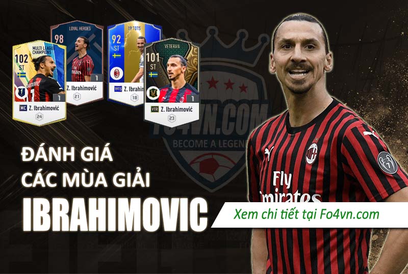 Đánh giá Zlatan Ibrahimovic qua các mùa giải