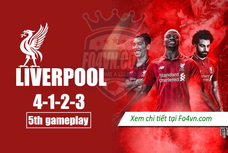 Team Liverpool với chiến thuật 4123