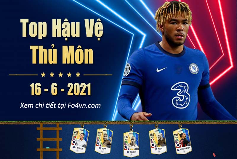 Top hậu vệ và thủ môn trong FIFA Online - 16.6.2021