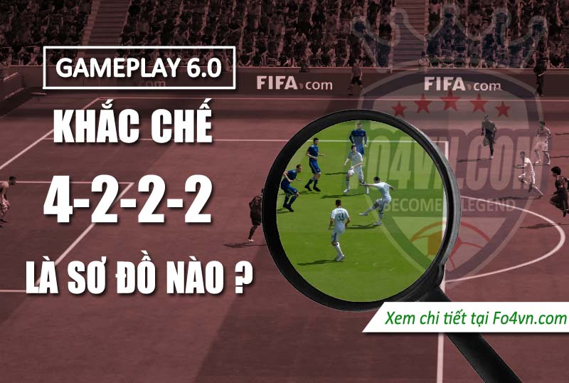 Sơ đồ nào khắc chế được 4-2-2-2 ở gameplay 6.0