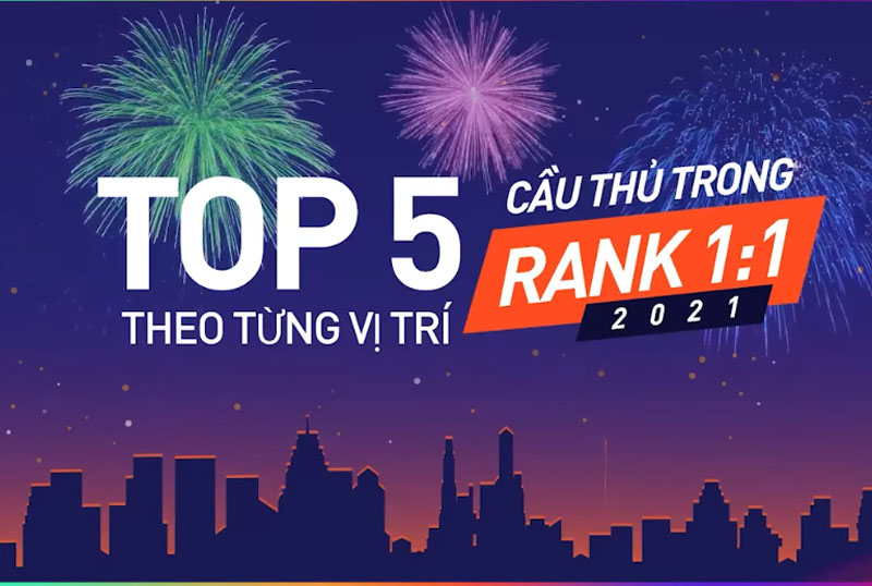 Những cầu thủ được tin dùng nhất Rank 1vs1 Việt Nam trong năm 2021