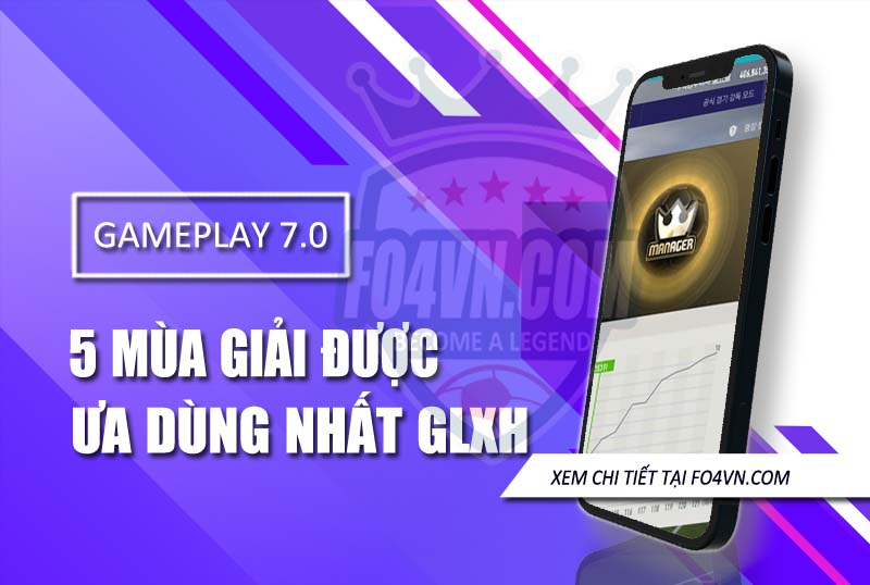 5 mùa giải được dùng nhiều nhất trong GLXH