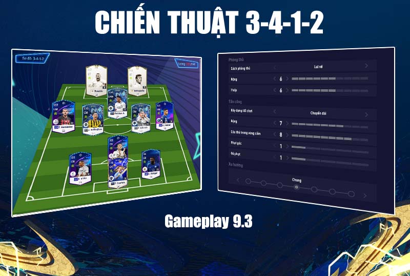 Chiến thuật FO4 : 3-4-1-2 tấn công là cách phòng ngự tốt nhất