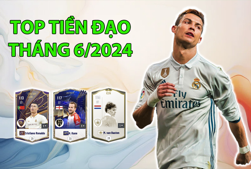 Những cầu thủ được dùng nhiều nhất FC Online trong tháng 6/2024 ở vị trí tiền đạo