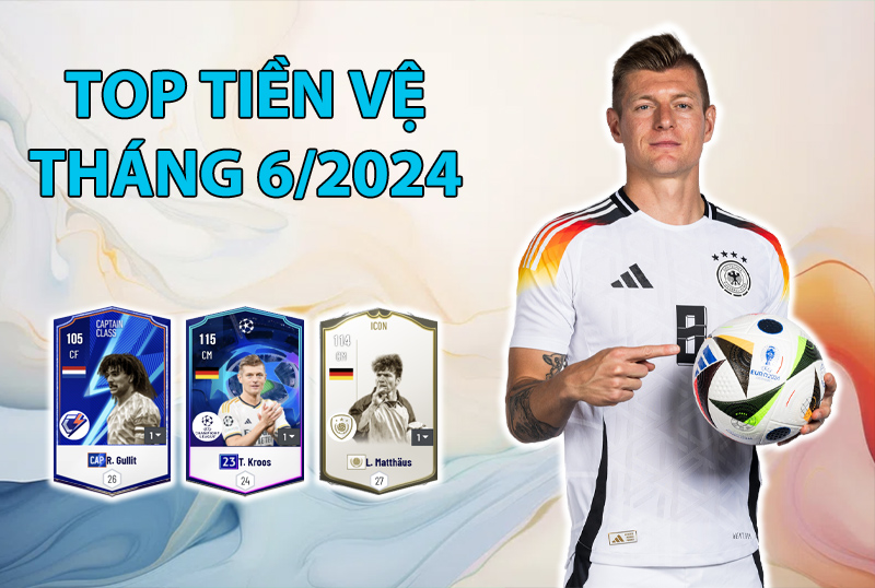 Những cầu thủ được dùng nhiều nhất FC Online trong tháng 6/2024 ở vị trí tiền vệ