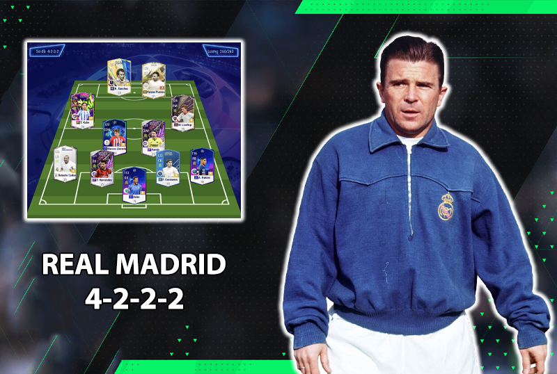 Chiến thuật FC Online : Sơ đồ 4222 với team color Real Madrid