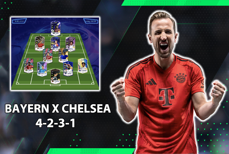 Chiến thuật FC Online : Sơ đồ 4231 với team color kết hợp Bayern - Chelsea