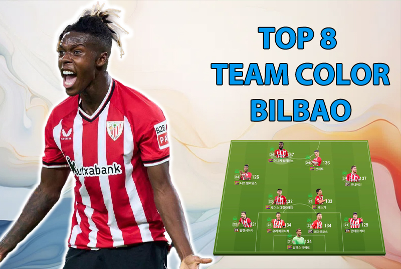 Tham khảo 8 đội hình top rank Hàn với team color Athletic Bilbao