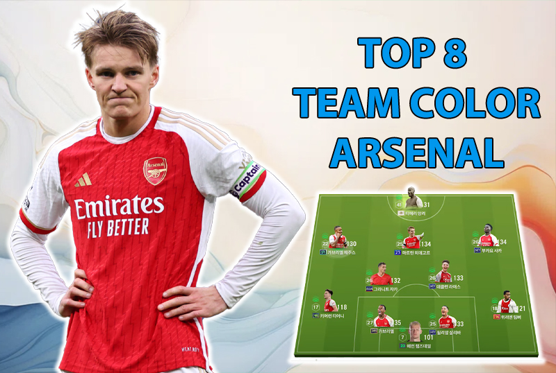 Tham khảo 8 đội hình top rank Hàn với team color Arsenal