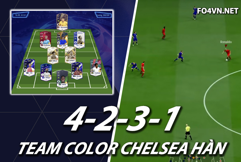 Chiến thuật FC Online : Sơ đồ 4231 với team color Chelsea