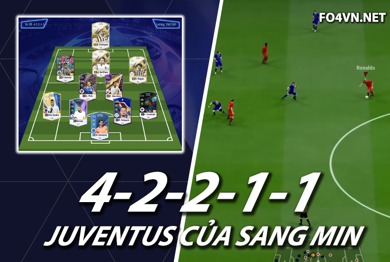 Chiến thuật FC Online : Sơ đồ 42211 với Juventus của game thủ Sang Min