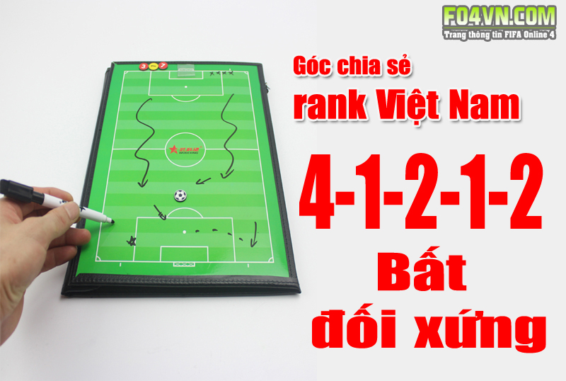 Sơ đồ 4-1-2-1-2 : Kim cương hẹp bất đối xứng