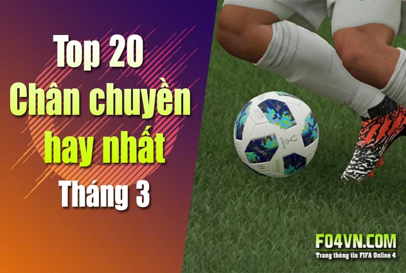 Top 20 cầu thủ kiến tạo hay nhất tháng 3