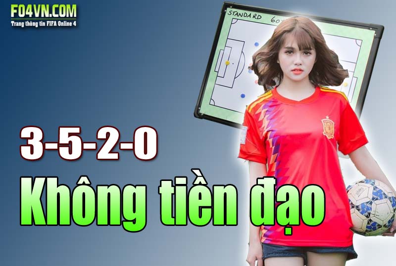 Sơ đồ 3-5-2-0 : Sơ đồ chiến thuật không tiền đạo