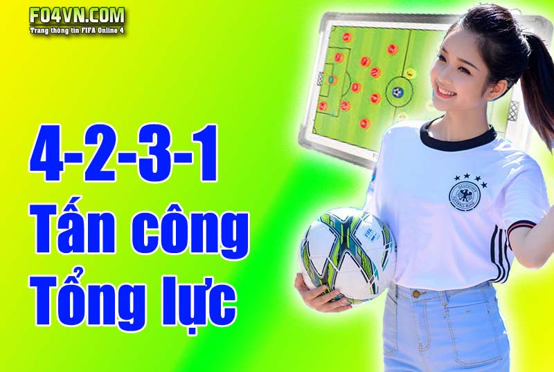 Sơ đồ 4-2-3-1 : Tấn công tổng lực