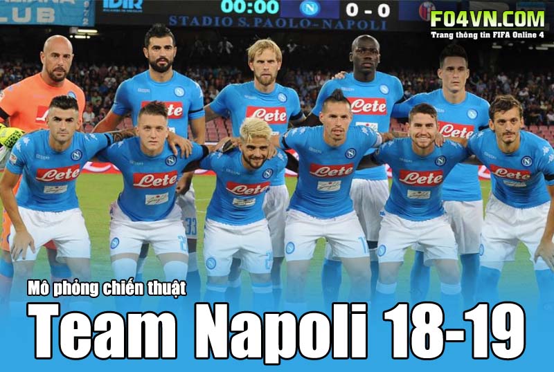 Mô phỏng chiến thuật CLB Napoli 18/19